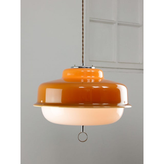 Space Age Brown Pendant from Guzzini, 1970s For Sale - Image 3 of 18