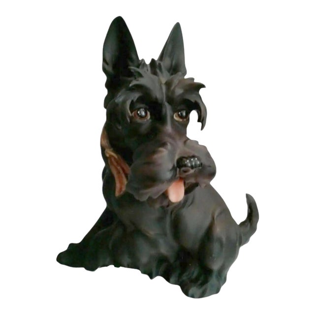Late 20th Century Vintage Florence Studio Scottie Dog Figurine For Sale
