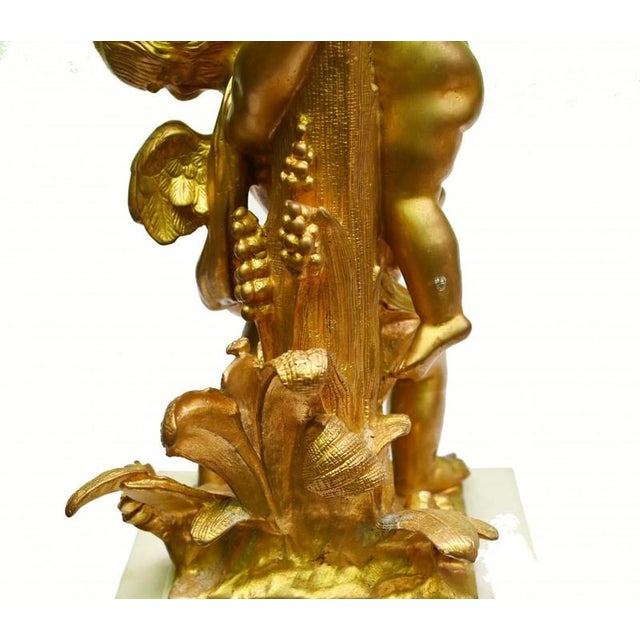 French Gilt Cherub Candelabras, 1880, Set of 2 For Sale - Image 4 of 8
