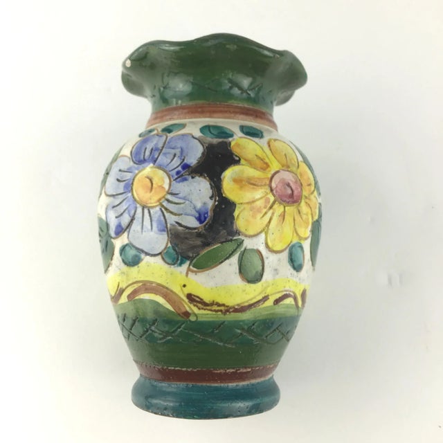 1930s Sorrento Italian Clay Artisan Bud Vase For Sale - Image 5 of 12