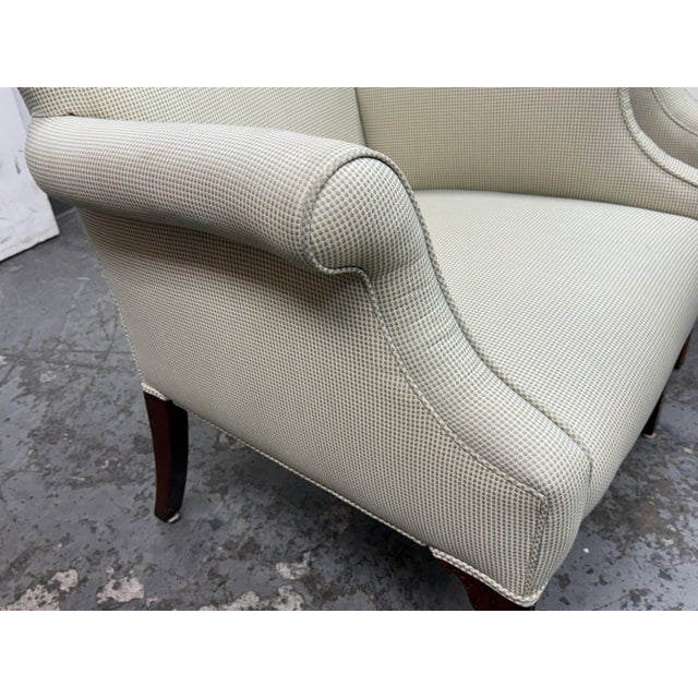 George III Style Library Arm Chairs, Pair For Sale - Image 10 of 12