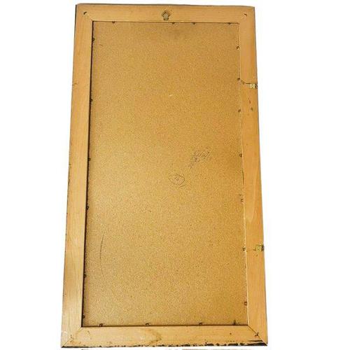 Vintage Danish Boho Wall Mirror with Floral Frame from G&C Bilder, 1980s For Sale - Image 9 of 11