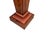Brown Inlaid Wood Regency Pedestal Greek Key Brass Ormolu For Sale - Image 8 of 17