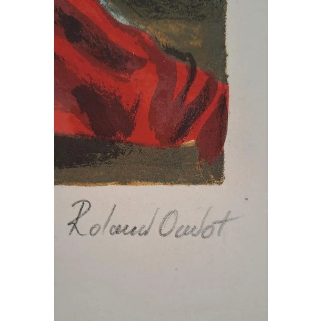 Roland Oudot, Sodom and Gomorrah, 1945, Original Lithograph For Sale - Image 6 of 8