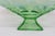 Jefferson Glass Beaded Fan Style Green Opalescent Candy Dish Square Foot 4566b For Sale In Miami - Image 6 of 13