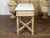 Wood 19th Century, Bleached Walnut Console Table with White Marble Top, Faceted Legs For Sale - Image 7 of 12