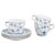 Royal Copenhagen Blue Fluted Plain. Three Coffee Cups with Saucers. Early 20th C, Set of 6 For Sale - Image 5 of 5