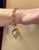 Vintage 14 Karat Yellow Gold 24.3 Gm Link Bracelet for Charms with Heart Charm For Sale - Image 13 of 18