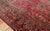 1920s Red Floral Antique Persian Sarouk Carpet 13' 8" X 14' Knotted Wool Rug For Sale - Image 9 of 11