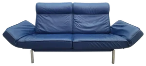 Blue Leather DS 450 Sofa from de Sede