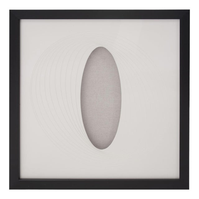 Dimensional Paper Oval Shadowbox Art For Sale