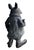 Vintage Cast Iron Anthropomorphic Gentleman Dandy Mouse Garden Statue For Sale In West Palm - Image 6 of 12