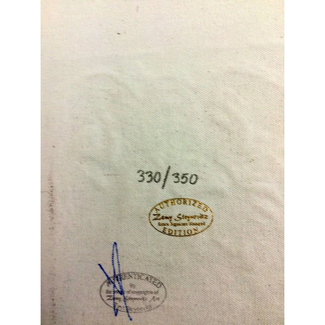 Modern Unframed Canvas 3 Women Musicians Zamy Steynovitz Signed Seriolithograph For Sale - Image 4 of 5