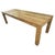 Impressive solid teak dining table hand made from seven 4” x 4” reclaimed teak logs. Finished with a natural oil revealing...