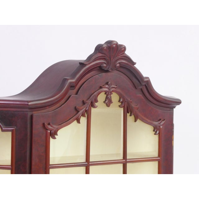 Mid-Century Wooden Wall Display with Ornament and White Shelves, 1960s For Sale - Image 3 of 10