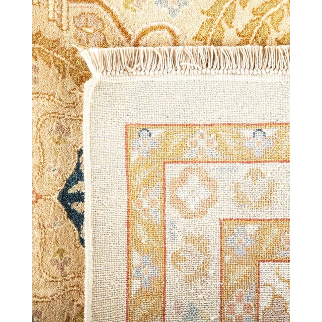 2000 - 2009 Mogul, One-of-a-Kind Hand-Knotted Area Rug in Ivory, 10' 2" x 14' 5" For Sale - Image 5 of 8
