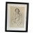 Vintage Pencil Drawing Portrait of Woman Signed Lewis Dated 1944 For Sale