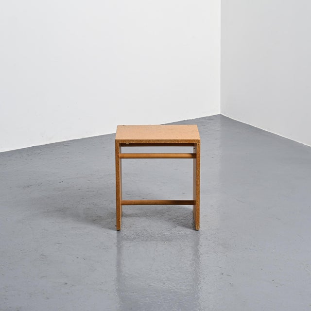 Max Bill Chipboard Stool from Max Bill, 1962 For Sale - Image 4 of 11