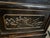 Features • Vintage Chinese-style chinoiserie design • Distressed black lacquer finish • Hinged top opens to create a...