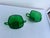 Vintage Mid Century 1940 Green Glass Sugar Bowl, Creamer & Plate Set of 4 For Sale - Image 9 of 9