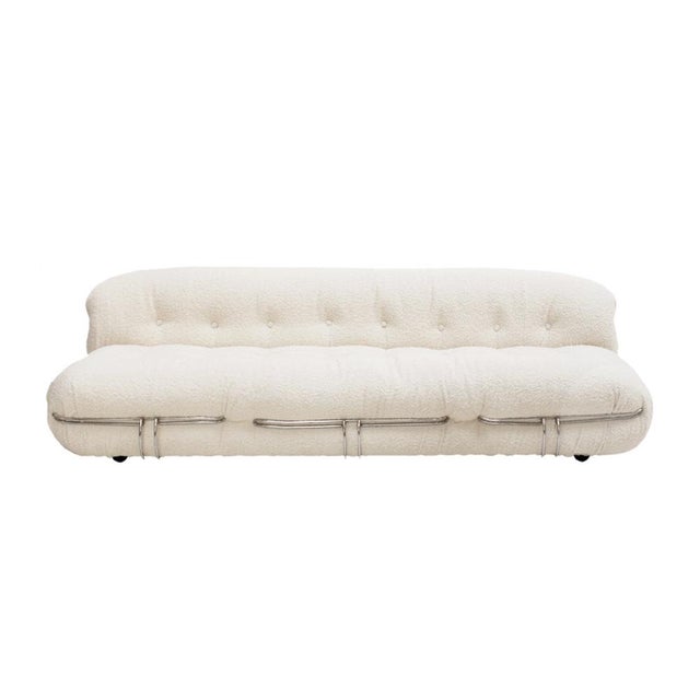 Mid-Century Modern Bouclé Soriana Sofa by Tobia & Afra Scarpa, 1960s For Sale - Image 12 of 12