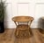 Gold Vintage Italian Bamboo Rattan Accent Table by Tito Agnoli, 1960s For Sale - Image 8 of 9