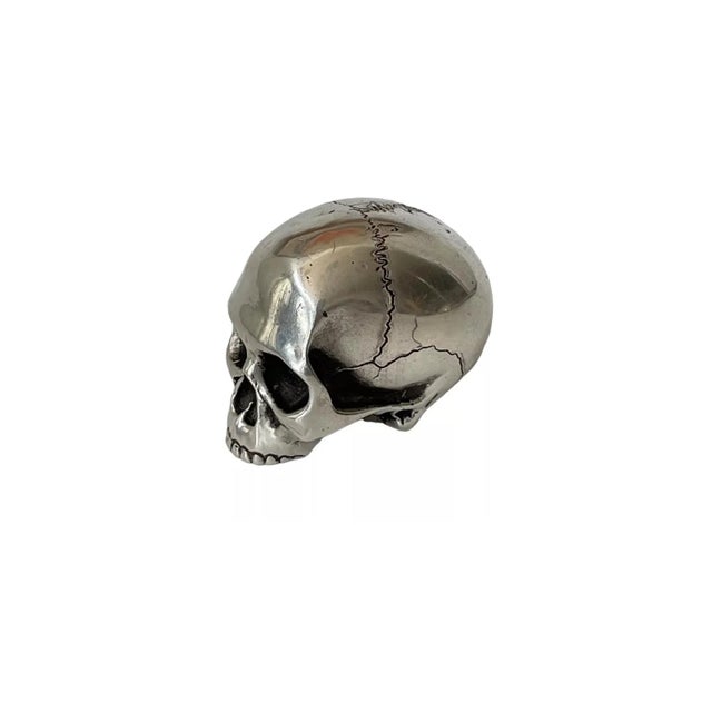 Contemporary 1980s Fine Contemporary .999 Silver Sculptural Paperweight For Sale - Image 3 of 6