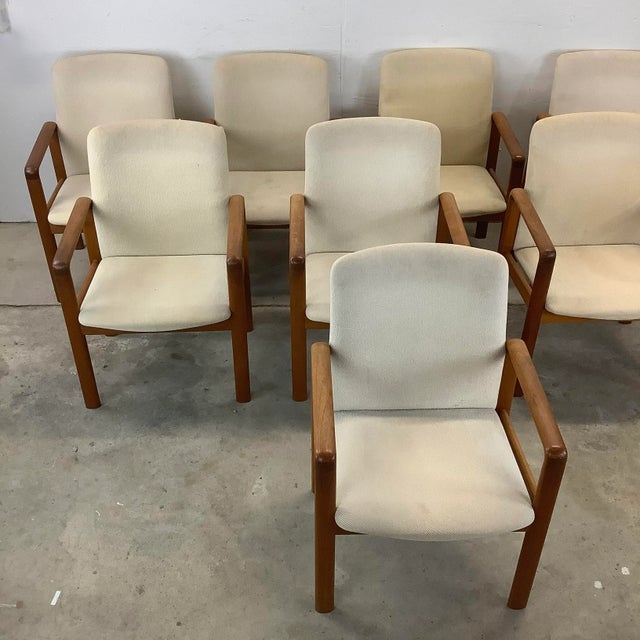 Scandinavian Modern Teak Armchairs by Jesper, Set of 8 Chairs Chairish