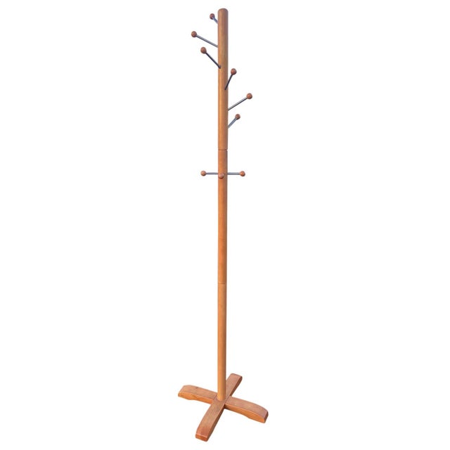 Vintage Mid Century Danish Modern Coat Rack, Eames Style Chairish