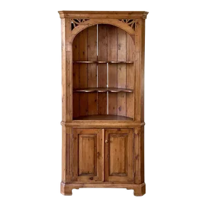 Vintage American Federal Pine Corner Cabinet