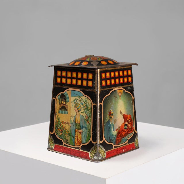 Antique Art Nouveau Tin Box by De Beuckerlaer, 1890s For Sale - Image 10 of 10