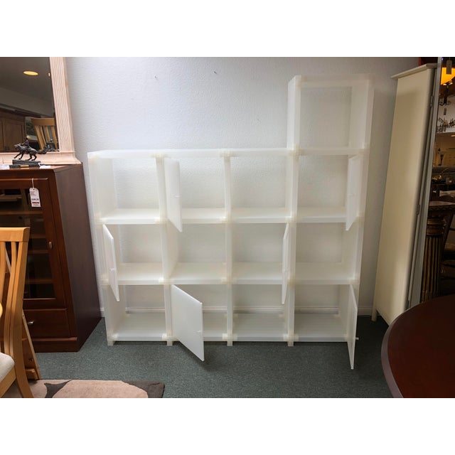 2000s Contemporary Design Within Reach White Plastic Cubic ...