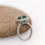Metal 2.3ct Zambian Emerald Ring With Diamond Accents: Solid 14k Gold, 8x7mm, Size 6.75 For Sale - Image 7 of 8