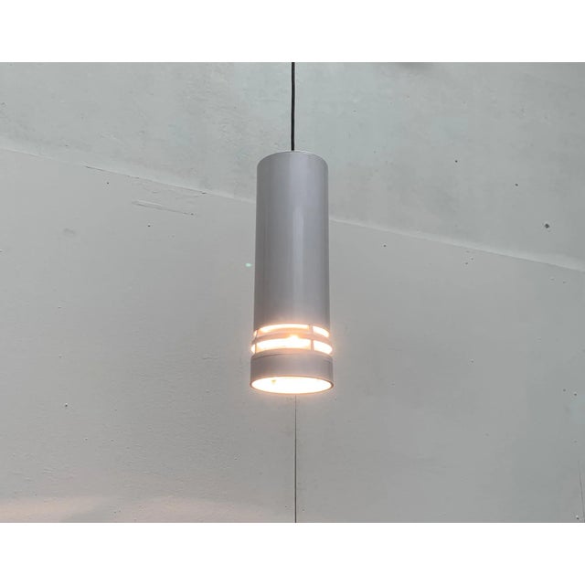 Simple pendant lamp from the Danish manufacturer Nordisk Solar designed by Ole Pless Jørgensen in the 70s. The white lamp...