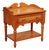 Stanley Furniture Pine and Wicker Side Table Nightstand For Sale