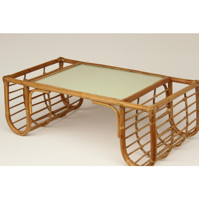 Rattan Bedside Table, 1950s For Sale - Image 3 of 13