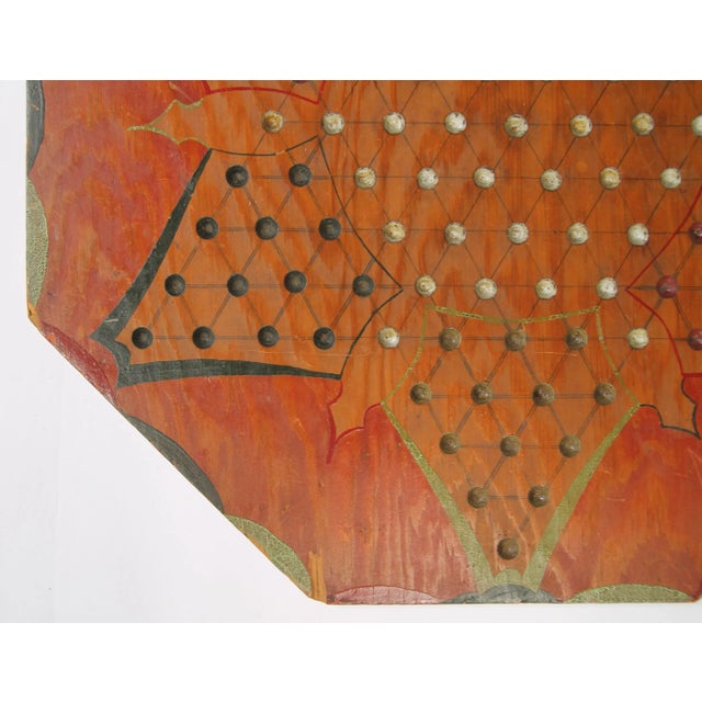 Circa 1930s Handmade Chinese Checkers Gameboard For Sale - Image 6 of 8