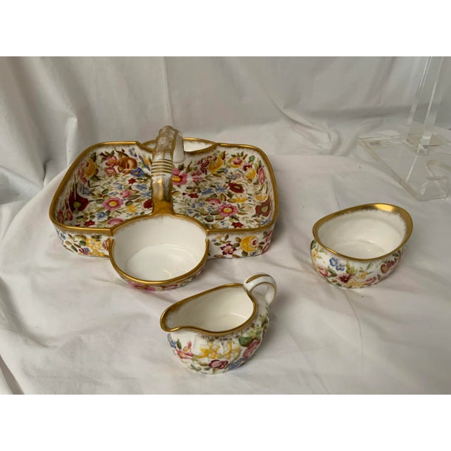 1930s 1930s Hammersley Queen Anne Strawberry Dish Set, 3 Pieces For Sale - Image 5 of 9