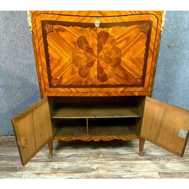 Louis XV Marquetry Secretaire For Sale - Image 3 of 8