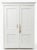 Two-Door Wardrobe with Floral Carved Details For Sale - Image 5 of 5