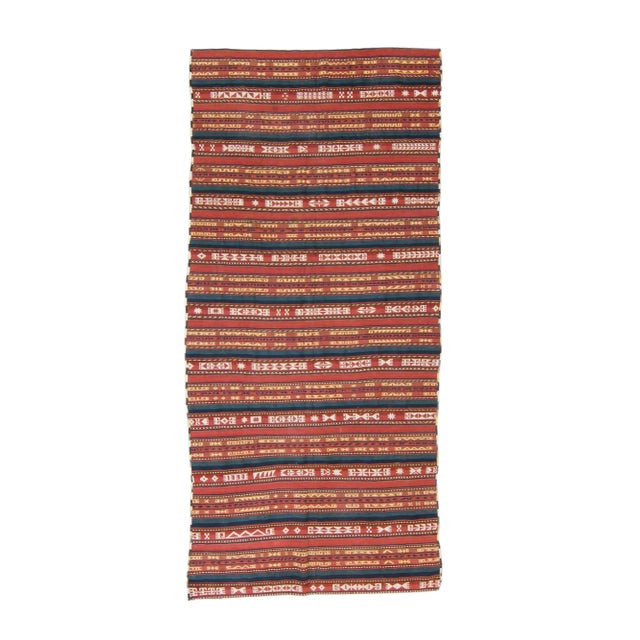 1920s Antique Hand-Knotted Kilim - 5'1" X 10'11" For Sale - Image 11 of 11