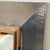 Rustic Vintage Large Farm House Mirror in Hammered Aluminum and Wood For Sale - Image 3 of 6