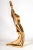 Jaru 1986 Bohemian Jaru Cubist Nude Ceramic Woman Sculpture Distressed Gold Finish For Sale - Image 4 of 14