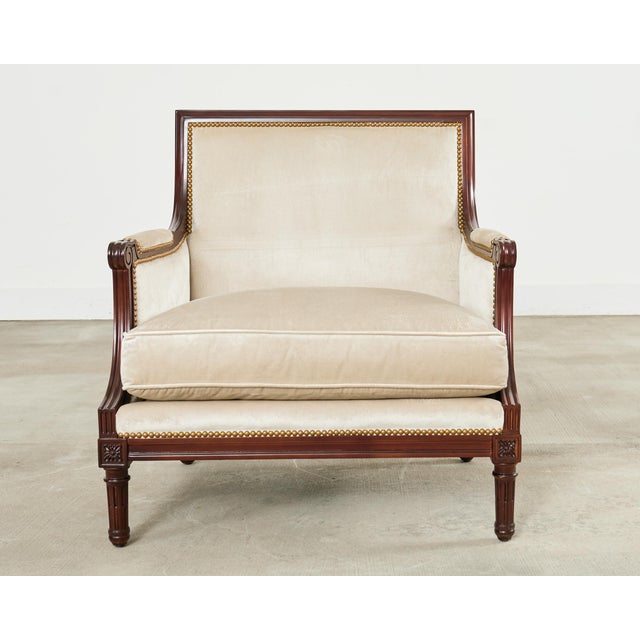 French Ralph Lauren Louis XVI Style Duchess Salon Chair For Sale - Image 3 of 18