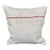 Turkish Hemp Pillow Cushion Natural Beige Red Pillow Cushion Cover 20"x20" For Sale