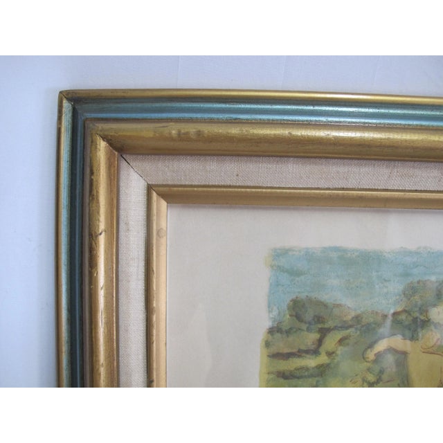 French Maurice Savin Signed Limited Edition Color Lithograph Bathers Playing For Sale - Image 9 of 9