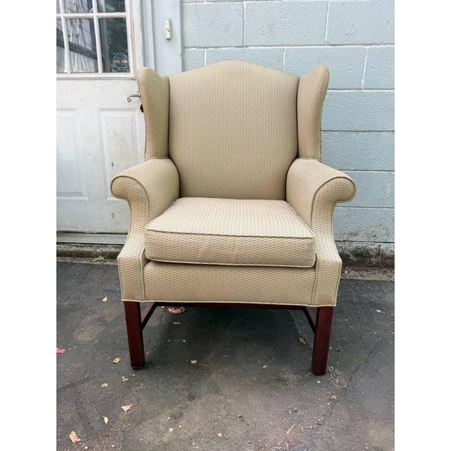 Pair of George III Wingback Chairs by St. Timothy Chair Company For Sale - Image 10 of 18