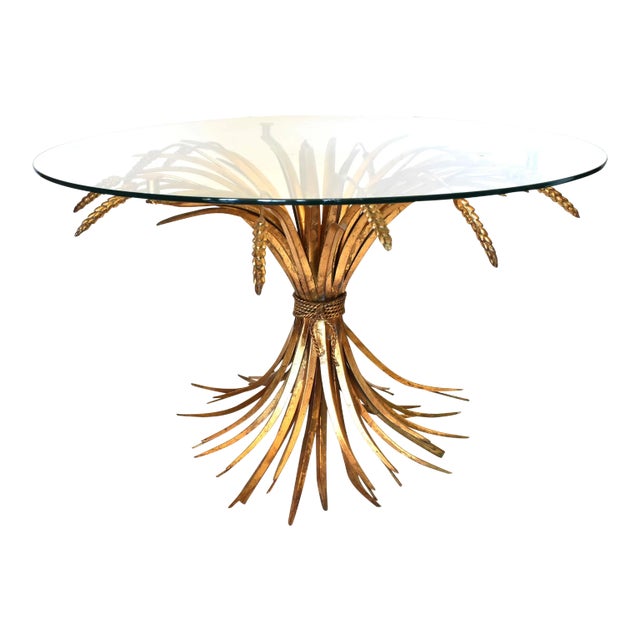 Vintage Mid-Century Italian Sheaf of Wheat Table For Sale