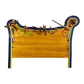 Robert Field Hand Crafted Postmodern King Headboard For Sale