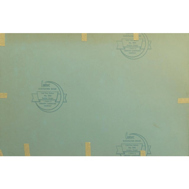 Blue 'San Francisco From Marin' by Jess Cauthorn, Seattle, Seattle Art Museum, Frye Museum, Golden Gate, Sausalito For Sale - Image 8 of 8